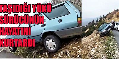ŞARAMPOLE YUVARLANMAKTAN TAŞIDIĞI YÜKÜ KURTARDI
