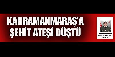 ŞEHİDİN VAR KAHRAMANMARAŞ
