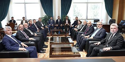 ŞEHİR PROTOKOLÜNDEN BAŞKAN GÖRGEL’E HAYIRLI OLSUN ZİYARETİ