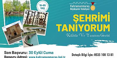 ŞEHRİMİ TANIYORUM’UN BAŞVURU SÜRESİ UZATILDI