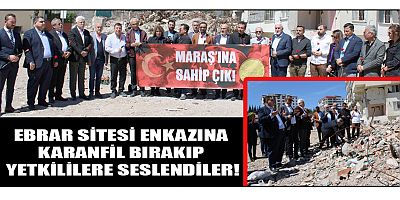  “ŞEHRİMİZİN GELECEĞİ İÇİN ENDİŞELENİYORUZ”