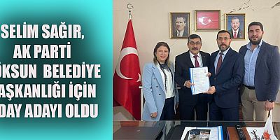  SELİM SAĞIR.  EKONOMİK ANLAMDA  KALKINMIŞ BİR GÖKSUN HEDEFLİYOR
