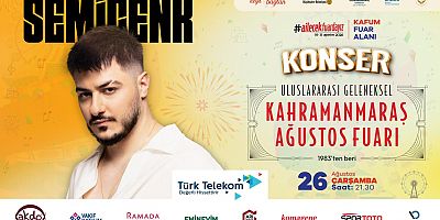 SEMİCENK KAHRAMANMARAŞ’TA SAHNE ALACAK: AĞUSTOS FUARI’NDA MÜZİK ŞÖLENİ