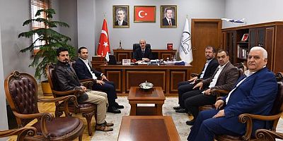 ŞEREF EROĞLU’NDAN, DULKADİROĞLU BELEDİYE BAŞKANI OKAY'A ZİYARET