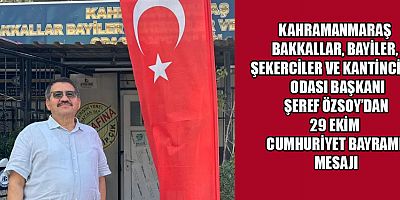 ŞEREF ÖZSOY: “CUMHURİYETİMİZ, MİLLETİMİZİN AZMİNİN VE BAĞIMSIZLIK TUTKUSUNUN SEMBOLÜDÜR”