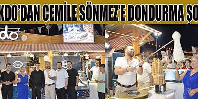 SERİN SÜRPRİZ! AKDO’DAN CEMİLE SÖNMEZ’E DONDURMA ŞÖLENİ