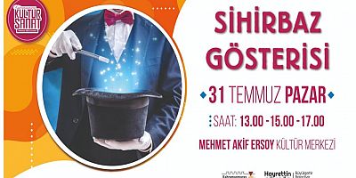SİHİRBAZ GÖSTERİSİ İZLEYİCİLERİNİ BEKLİYOR