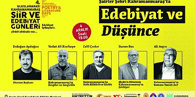 ŞİİR VE EDEBİYATIN NABZI KAHRAMANMARAŞ’TA ATMAYA DEVAM EDİYOR