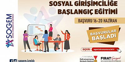 SOGEM’DE SOSYAL GİRİŞİMCİLİĞE BAŞLANGIÇ EĞİTİMİ’NE BAŞVURULAR BAŞLADI!