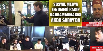 SOSYAL MEDYA FENOMENİ RAGIP ‘TAN AKDO’DA  DONDURMA ŞOV