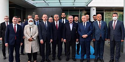 TBMM BAŞKANI VE TİCARET BAKANI’NDAN BAŞKAN GÜNGÖR’E ZİYARET