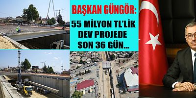 TEVFİK KADIOĞLU’NDA KÖPRÜ KİRİŞ MONTAJI DA BAŞLADI