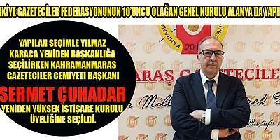 TGF'DE KARACA YENİDEN BAŞKAN