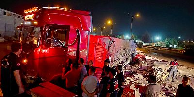 TIR MERMER ATÖLYESİNE GİRDİ 