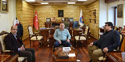 TUFAN’DAN  KSÜ REKTÖRÜ YASIM’A ZİYARET