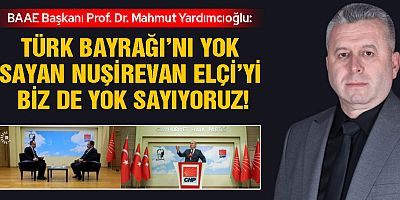 TÜRK BAYRAĞI’NI YOK SAYAN NUŞİREVAN ELÇİ’Yİ BİZ DE YOK SAYIYORUZ!