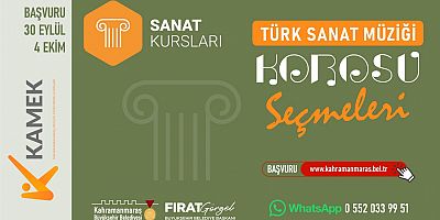 TÜRK SANAT MÜZİĞİ KOROSU YENİ YETENEKLERİNİ ARIYOR