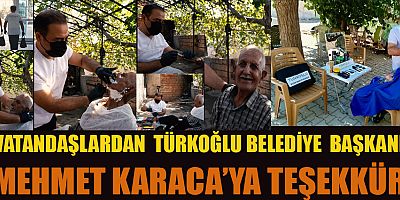 TÜRKOĞLU BELEDİYESİ’NDEN ALO EVDE BAKIM HİZMETİ