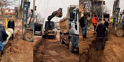 TÜRKOĞLU BELEDİYESİ’NDEN İNÖNÜ CADDESİ’NE BÜZ BORU ÇALIŞMASI: SU BASKINLARINA KALICI ÇÖZÜM