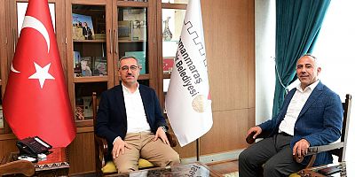 TÜRKOĞLU KAYMAKAMI HERSANLIOĞLU’NDAN BAŞKAN GÜNGÖR’E VEDA ZİYARETİ