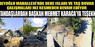 TÜRKOĞLU’NDA BEYOĞLU MAHALLESİ YENİ BİR ÇEHREYE KAVUŞUYOR