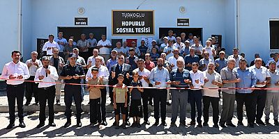 TÜRKOĞLU'NDA HOPURLU MAHALLESİ TAZİYE EVİ VE SOSYAL TESİSİ HİZMETE AÇILDI