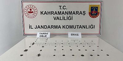 TÜRKOĞLU’NDA ÜZERİNDE TARİHİ ESER TAŞIRKEN YAKALANDI