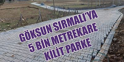 Kahramanmaraş Büyükşehir Belediyesi Göksun’un Ericek Mahallesi’nde sıcak asfalt