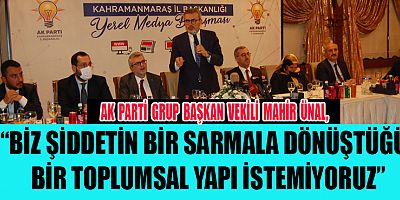 ÜNAL, KİMSENİN TOPLUMUN RUH SAĞLIĞINI TEHLİKEYE ATMA HAKKI BULUNMAMAKTADIR”