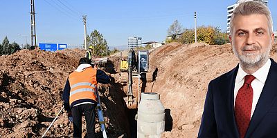 KASKİ tarafından Onikişubat ilçesi Üngüt Mahallesi’nde başlatılan yeni kanalizasyon hattının imalatı hızla sürüyor.