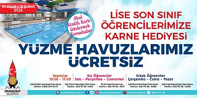 ÜNİVERSİTE SINAVINA HAZIRLANAN ÖĞRENCİLERE ONİKİŞUBAT BELEDİYESİ’NDEN MORAL HEDİYESİ