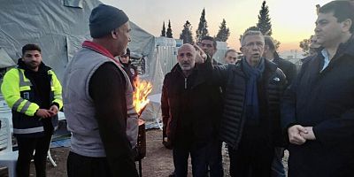 UYSAL, ÖZTUNÇ, YAVAŞ KAHRAMANMARAŞLI DEPREMZEDELERİ ZİYARET ETTİ
