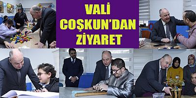 VALİ COŞKUN’DAN GÜNDÜZLÜ BAKIM REHABİLİTASYON VE AİLE DANIŞMA MERKEZİNE ZİYARET