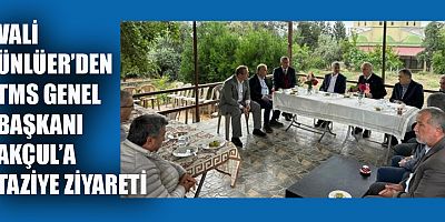 VALİ ÜNLÜER’DEN AKÇUL’A TAZİYE ZİYARETİ