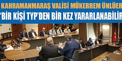 VALİ ÜNLÜER’DEN TYP AÇIKLAMASI