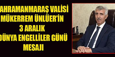 VALİ ÜNLÜER, HİÇ BİR ENGEL SEÇİM DEĞİLDİR