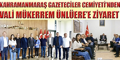 VALİ ÜNLÜER KAHRAMANMARAŞ BASINI İLE GÜZEL BİR İLİŞKİ KURMUŞ BULUNUYORUZ