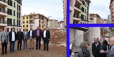 VALİ ÜNLÜER, TÜRKOĞLU TOKİ KONUTLARI İNŞAATINI İNCELEDİ