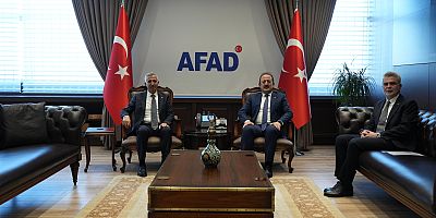 VALİ ÜNLÜER VE BAŞKAN GÖRGEL’DEN EMNİYET VE AFAD’A ZİYARET