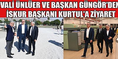  VALİ ÜNLÜER VE BAŞKAN GÜNGÖR  İSKUR TEKSTİL FABRİKASINI ZİYARET ETTİ