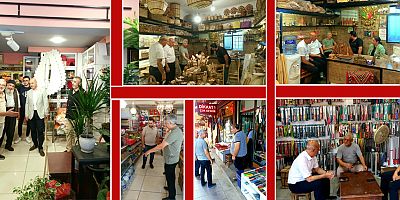 VALİ ÜNLÜER VE MÜDÜR GÖKDUMAN’DAN  ESNAF ZİYARETİ