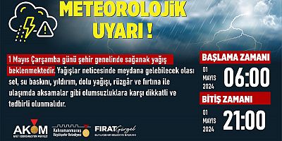 VATANDAŞLAR SAĞANAK YAĞIŞA KARŞI UYARILDI!