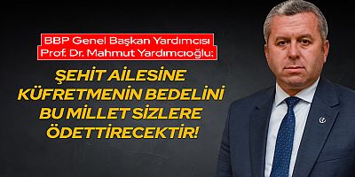 YARDIMCIOĞLU “HAYASIZLIKTIR, NAMERTLİKTİR, EDEPSİZLİĞİN DANİSKASIDIR!”