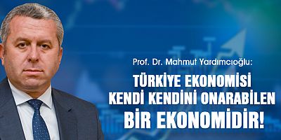 YARDIMCIOĞLU: TÜRKİYE EKONOMİSİ KENDİ KENDİNİ ONARABİLEN BİR EKONOMİDİR