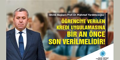 YARDIMCIOĞLU:  “ÜNİVERSİTEYİ KAZANAN HER ÖĞRENCİYE SADECE BURS VERİLMELİDİR”