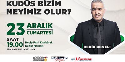 YAZAR BEKİR DEVELİ, KUDÜS’Ü ANLATACAK