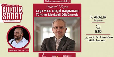 YAZAR KARA, KÜLTÜR SANAT DOSTLARIYLA BULUŞACAK