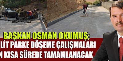 YEŞİLYÖRE’DE KİLİT PARKE TAŞI ÇALIŞMALARI DEVAM EDİYOR