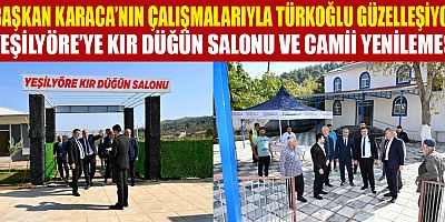 YEŞİLYÖRE’YE KIR DÜĞÜN SALONU VE CAMİİ YENİLEMESİ