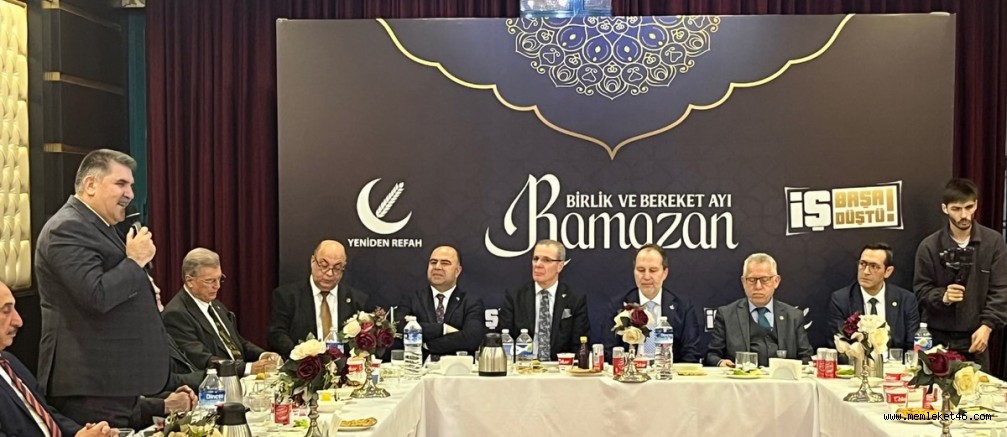 TÜRKOĞLU BELEDİYE BAŞKANI MEHMET KARACA, ANKARA’DA GENEL BAŞKAN FATİH ERBAKAN’IN İFTAR PROGRAMINA KATILDI